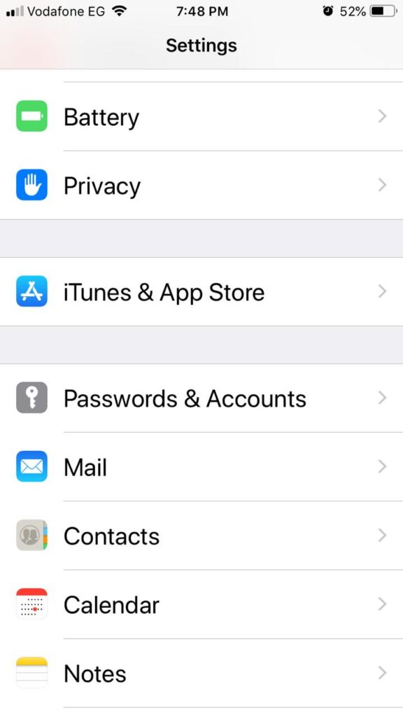 123-reg emails on iphone - step 2