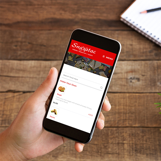 Restaurants website on mobile device - Kwayse Digital Marketing img