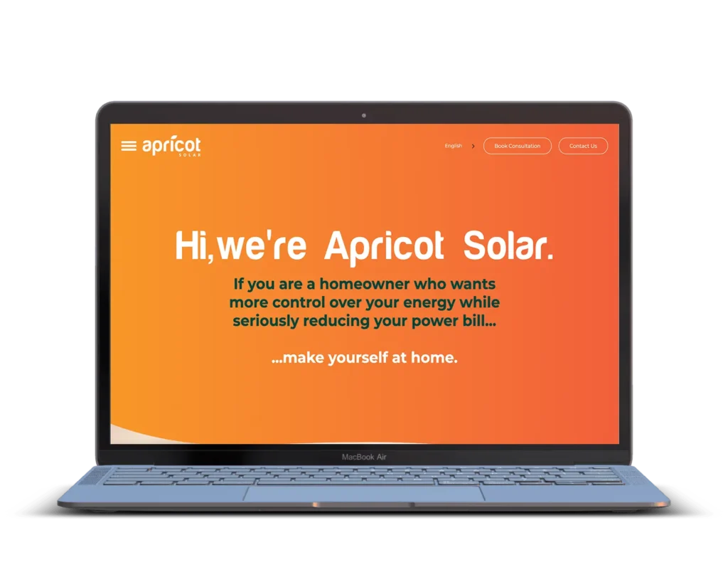 Hire a bubble io developer - Kwayse Best Bubble development agency in UK - Bubble development project example - apricot solar -1536x1195