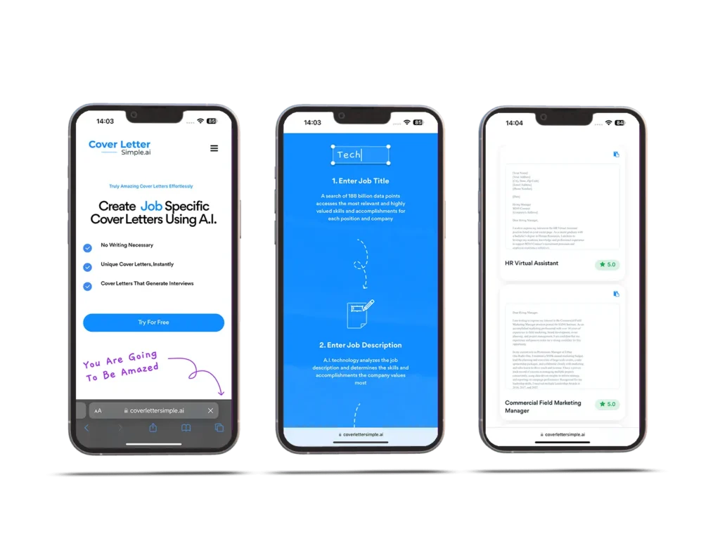 bubble.io example: Cover Letter Simple is a mobile responsive web app created with bubble by Kwayse